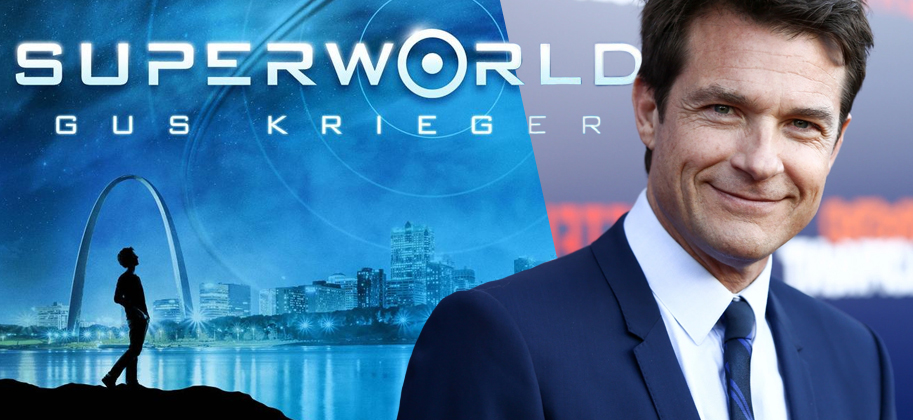 Обложка книги "Супермир" и Джейсон Бейтман