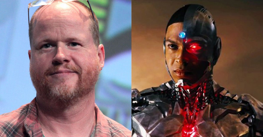 Режиссер Джосс Уидон и актер Рэй Фишер в роли Киборга 