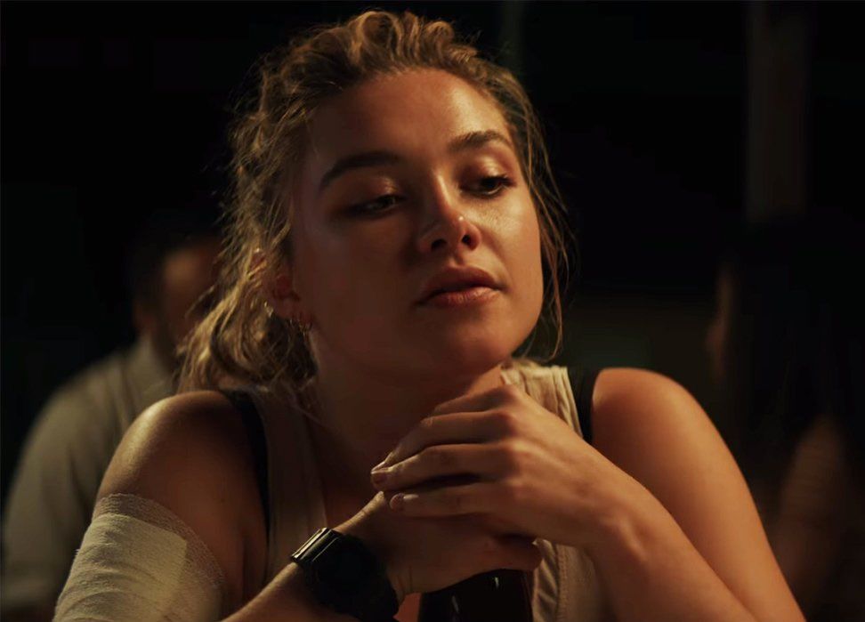 Елена Белова в исполнении Флоренс Пью в фильме "Черная вдова"