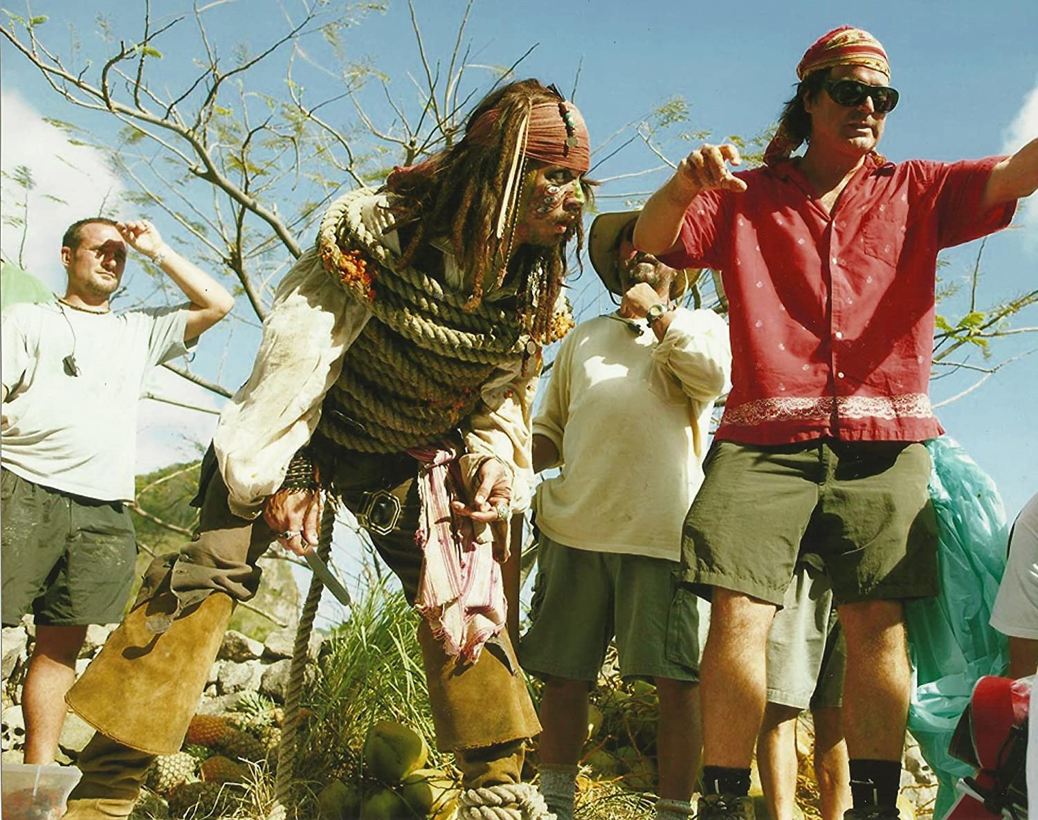 Гор Вербински на съемках "Пиратов Карибского моря"