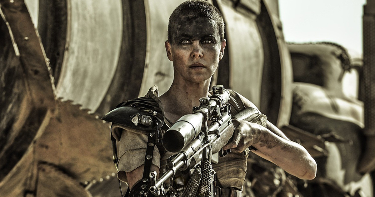 Фуриоса в исполнении Шарлиз Терон в фильме "Безумный Макс: Дорога ярости"