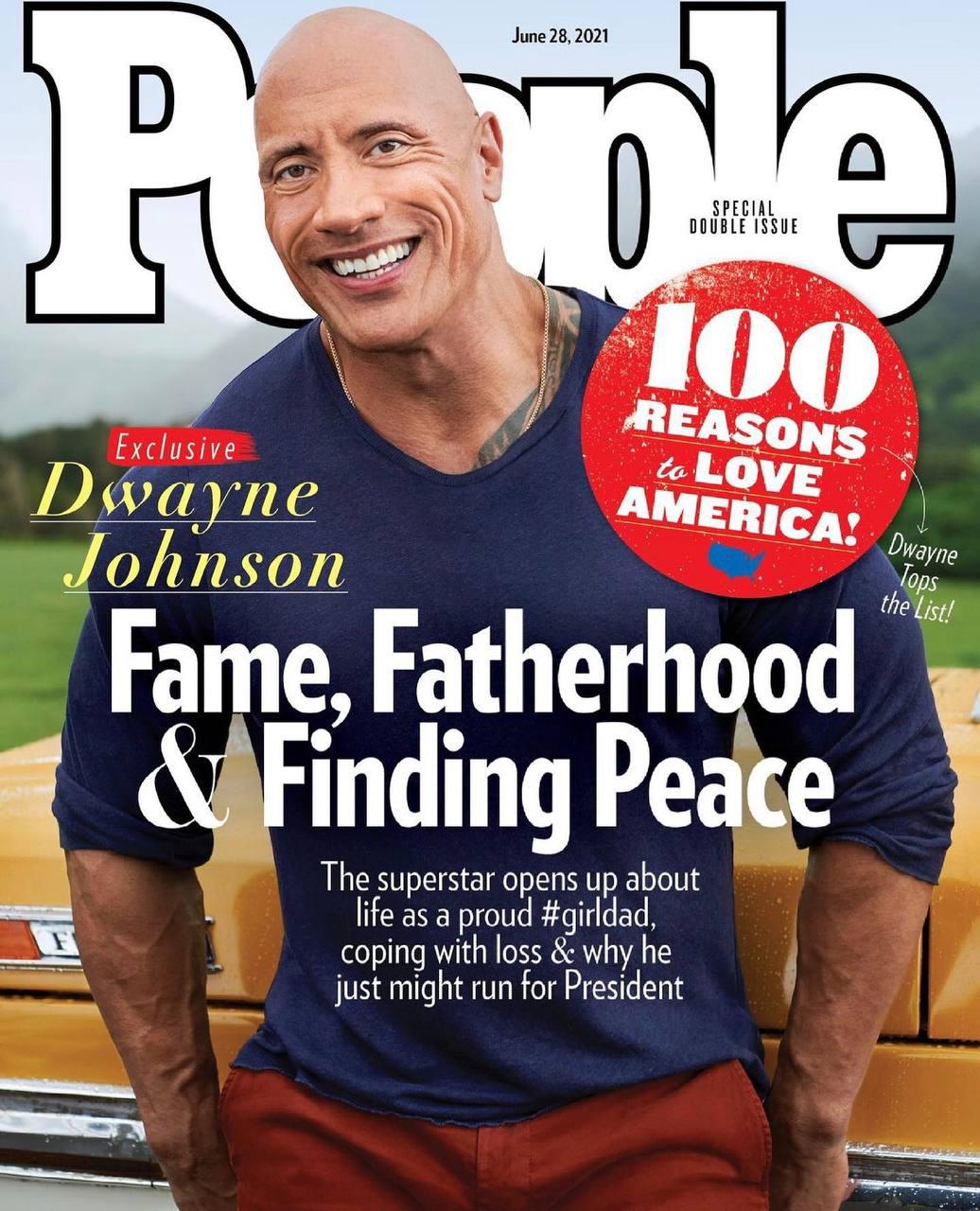 Дуэйн Джонсон на обложке журнала People.