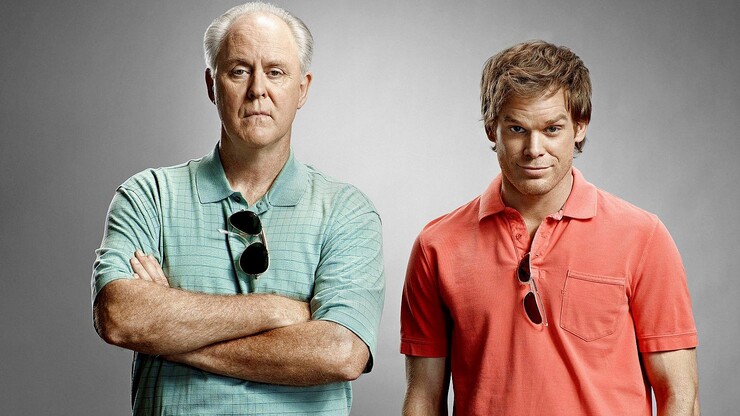 Джон Литгоу с главным героем сериала "Декстер"