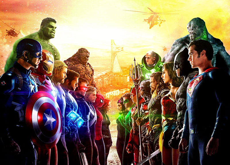 Супергерои Marvel против супергероев DC