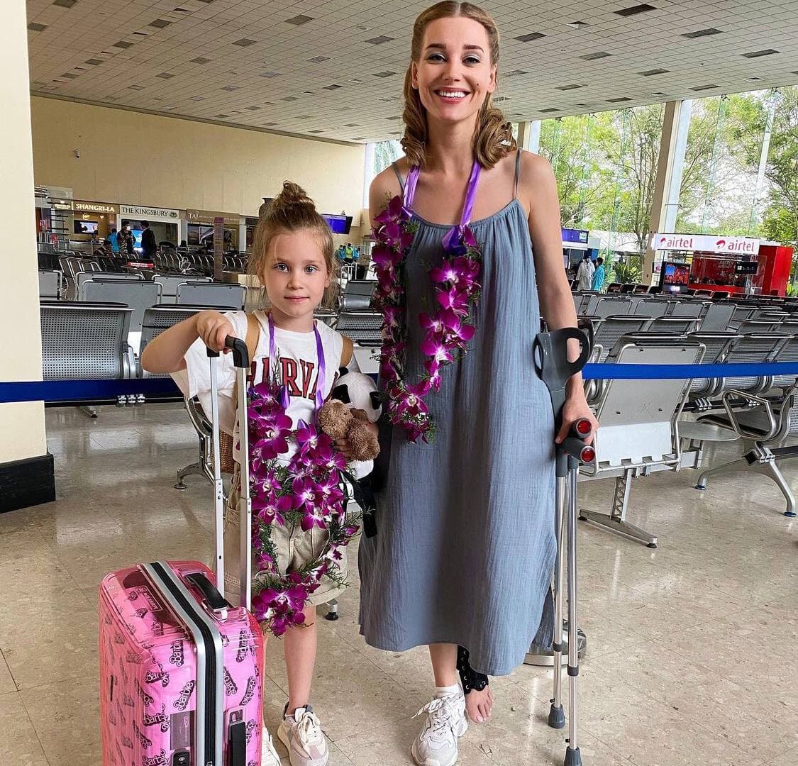 Кристина Асмус с дочкой Настей