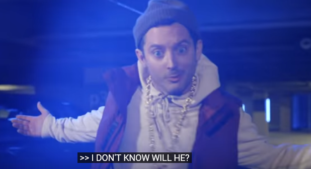 Элайджа Вуд на рэп-выступлении в честь юбилея "Властелина колец"