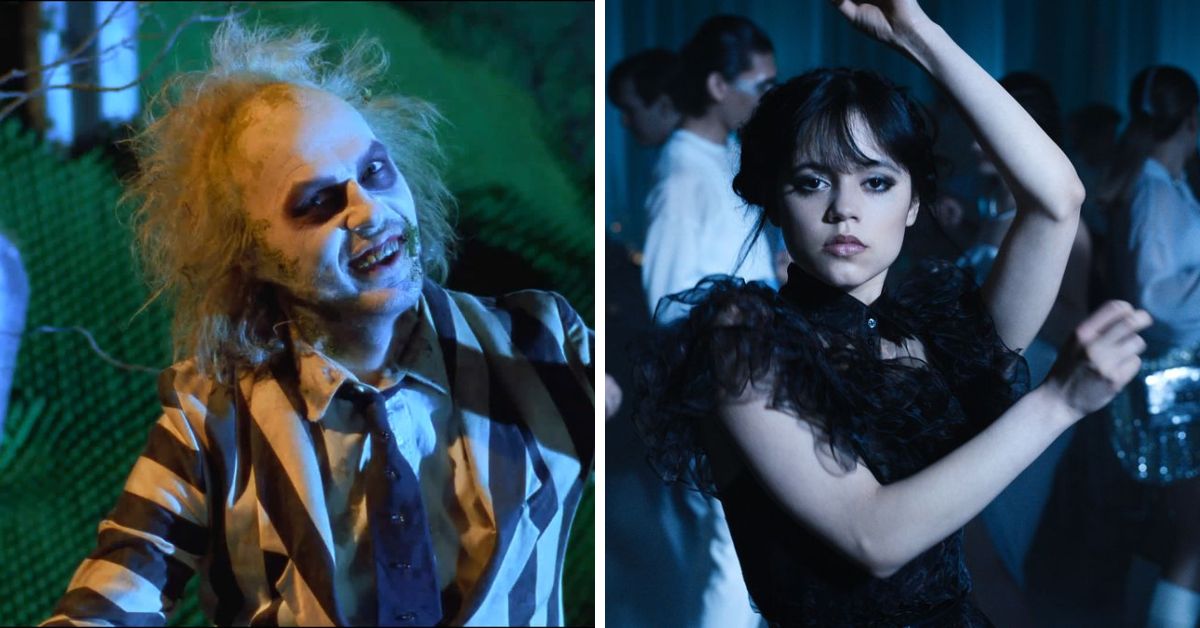 Майкл Кітон та Дженна Ортега