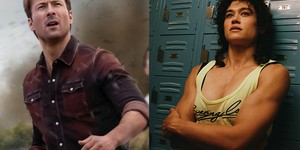 Глен Пауел та Кеті О'Брайан в оновленій версії фільму "Гонщик" від Едгара Райта Глен Пауел та Кеті О'Брайан в оновленій версії фільму "Гонщик" від Едгара Райта