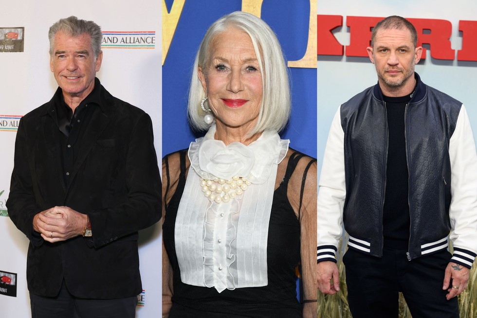 Том Харді, Гелен Міррен та Пірс Броснан